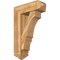 Ekena Millwork Balboa Arts and Crafts Rough Sawn Bracket w/ Offset Brace, Western Red Cedar, 8"W x 24"D x 36"H BKT0806X24X36BOA03RWR - alternate 1